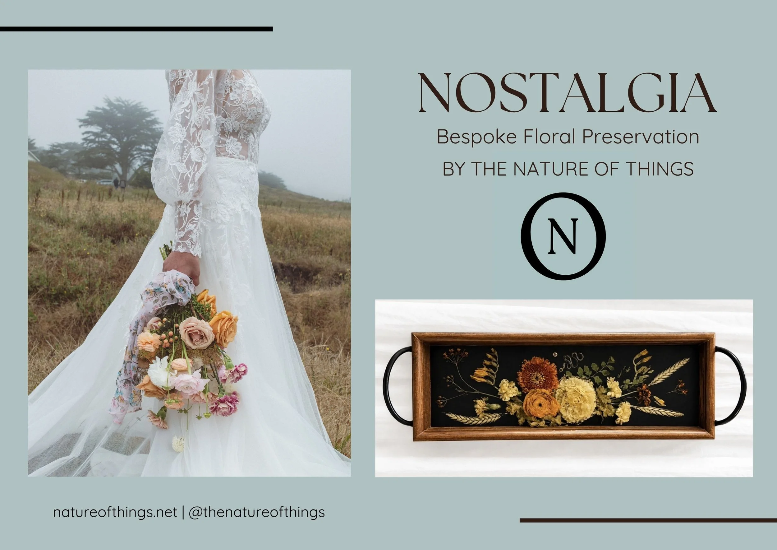 Introducing Nostalgia: Bespoke Floral Preservation by The Nature of ThingsPreserve the Flowers. Relive the Moment.