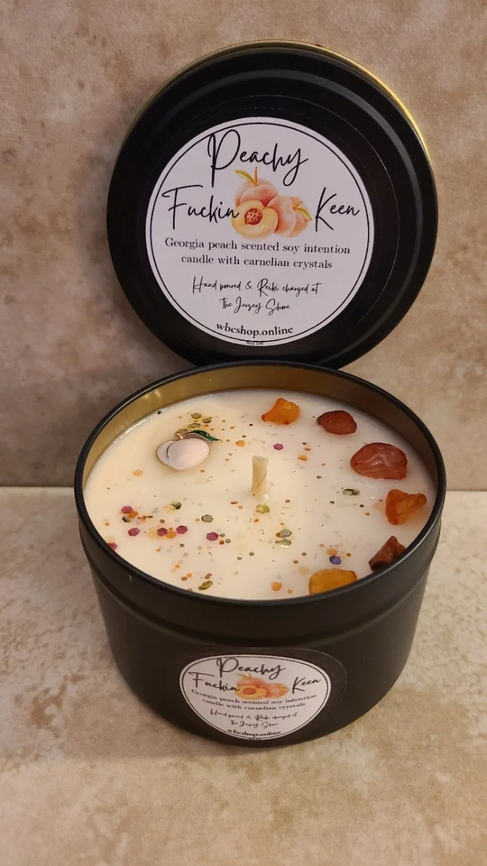 Peachy Fkn Keen scented soy candle