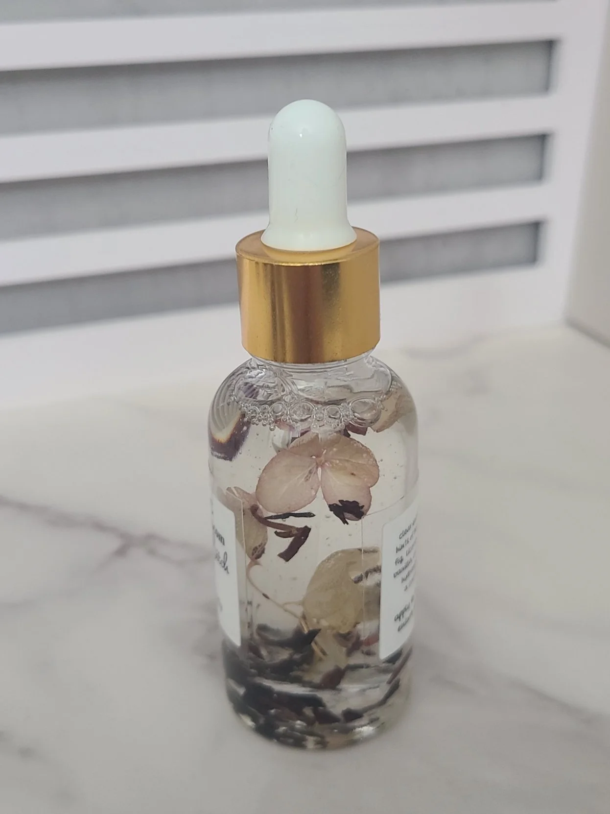 Intention oils 1oz dropper bottle of crystal and herbal infused oils