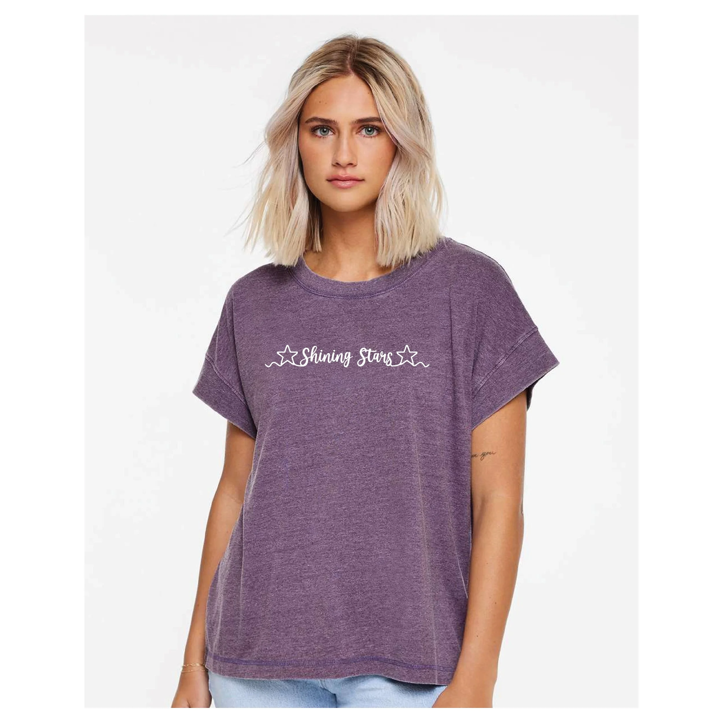 Shining Stars Script Design S/S Tee