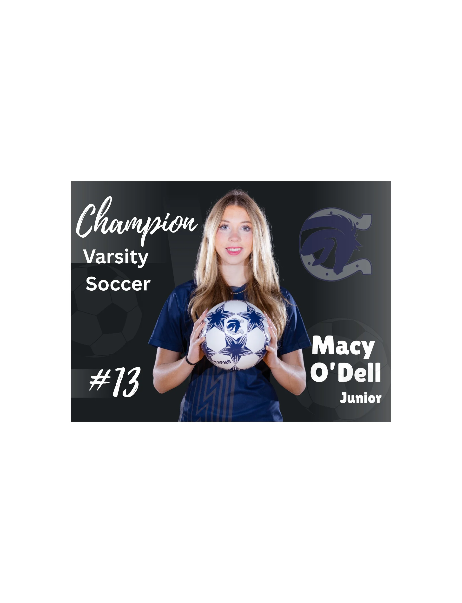 Charger Girls Soccer Yard Signs