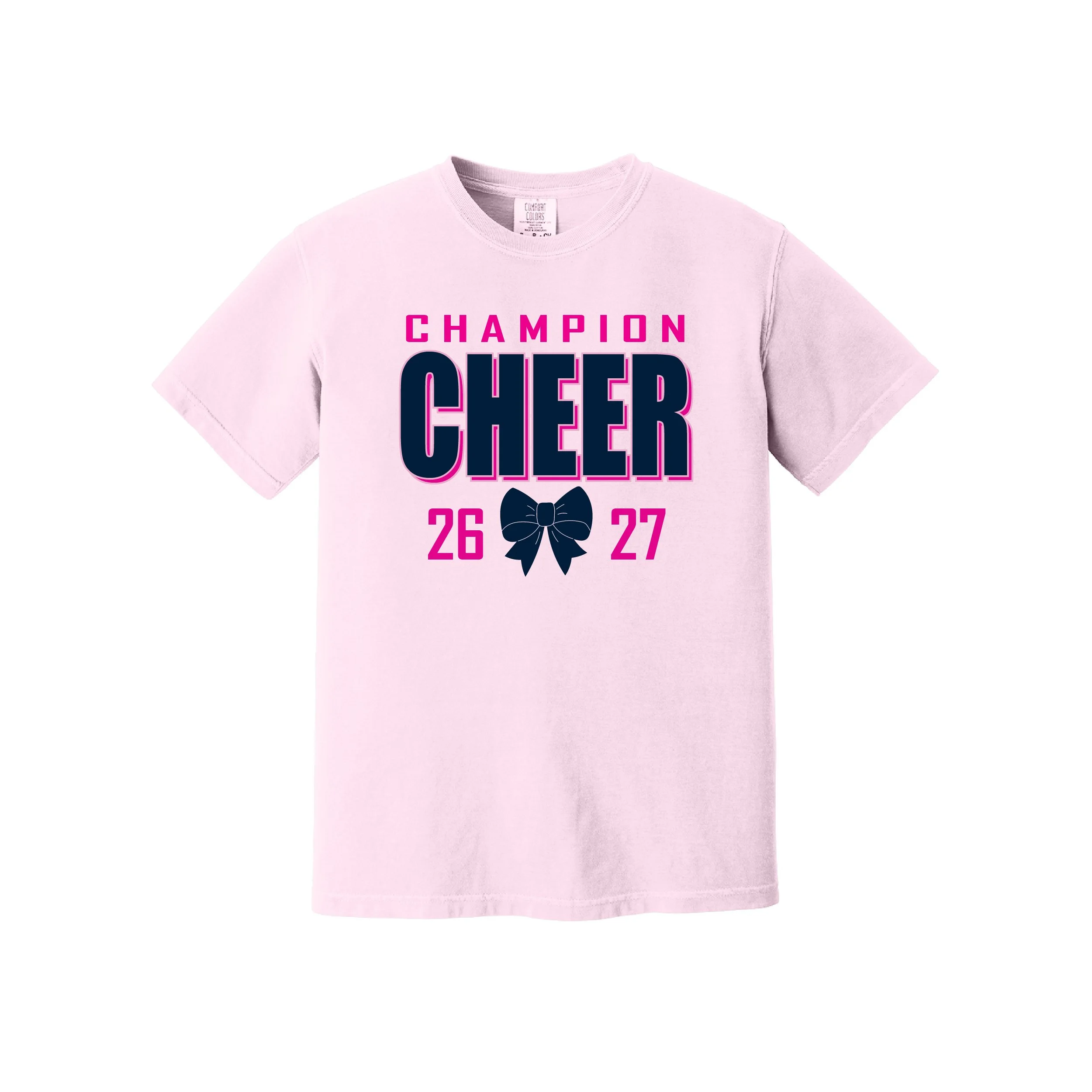 Charger Cheer Pink & Bow Shirt
