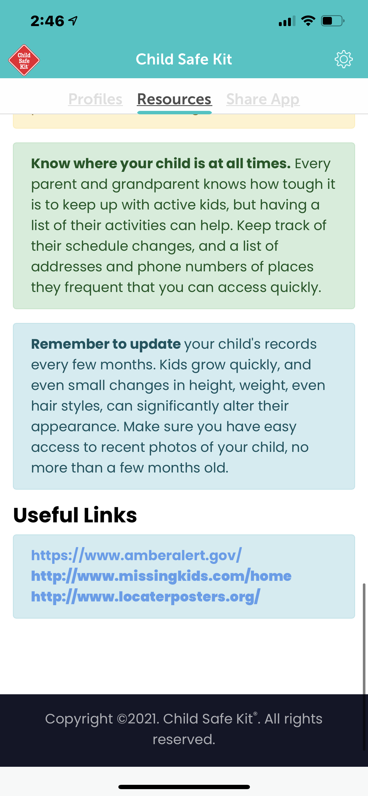 Child Safe Kit Legacy Creators Group