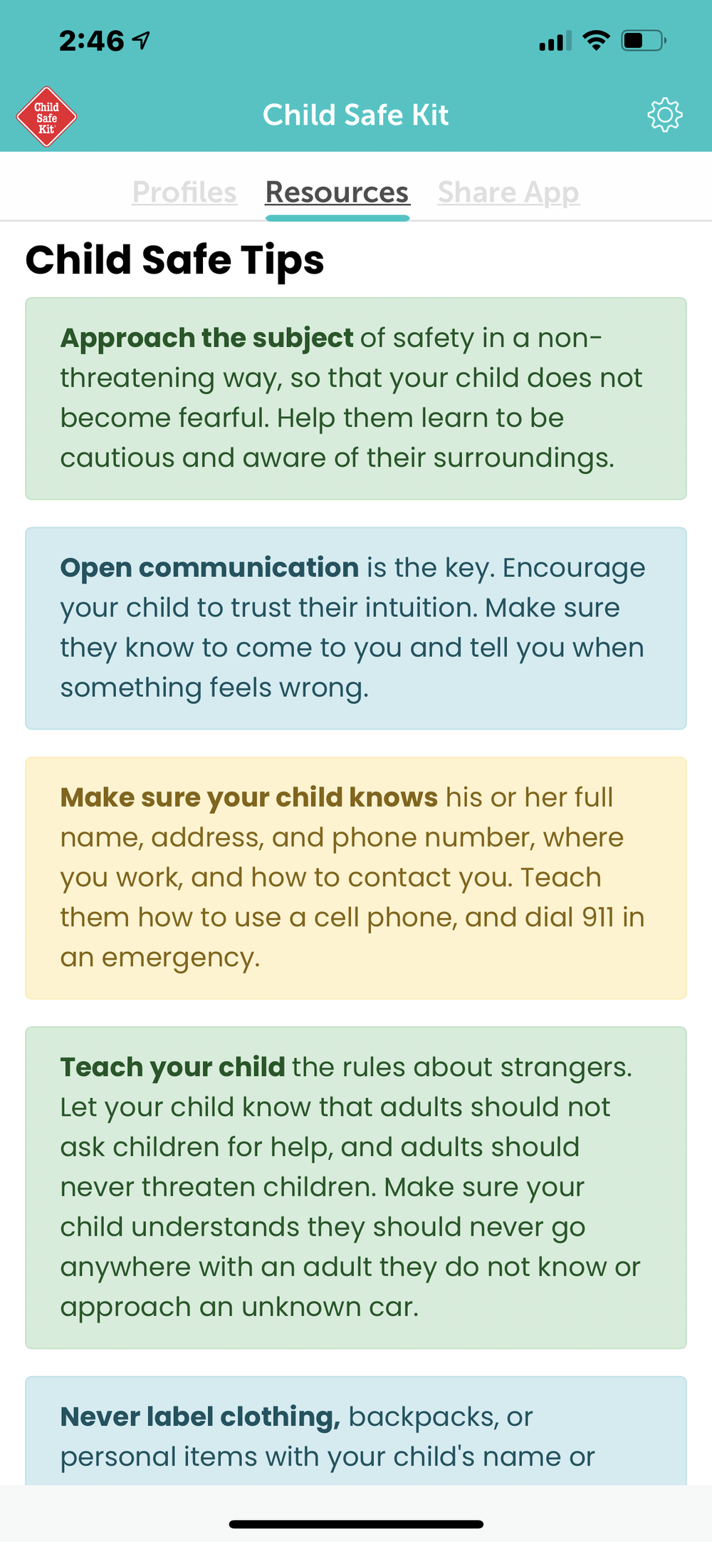 Child Safe Kit Legacy Creators Group