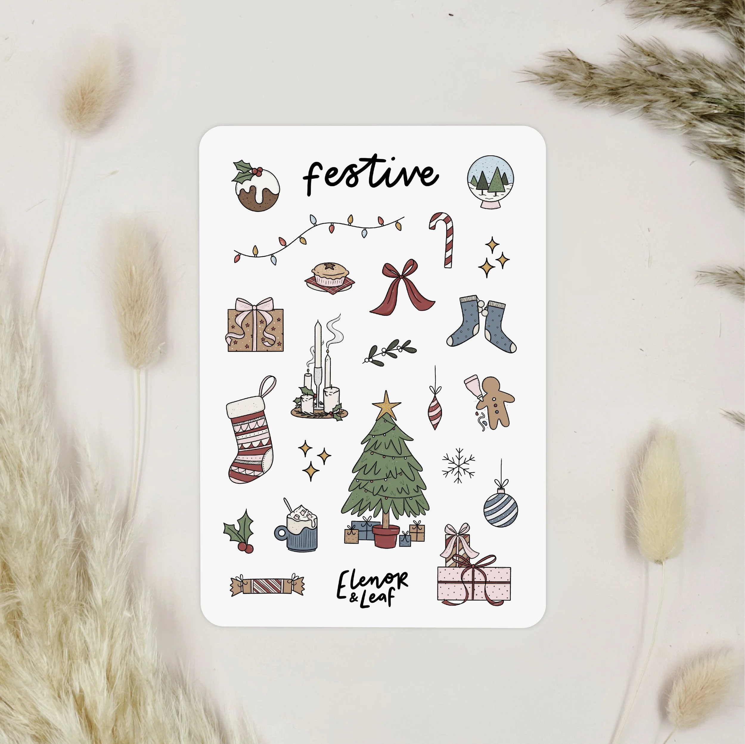 Festive Sticker Sheet