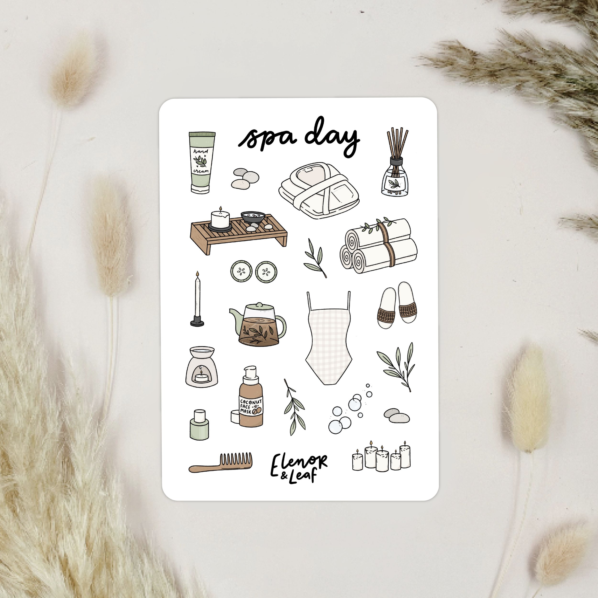 Spa Day Sticker Sheet
