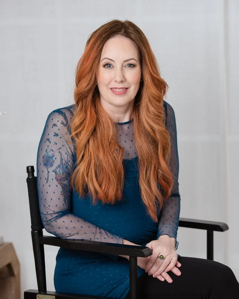 Milton brand photographer CatG Photography captures author Julie Rock during her branding session at Pearl Street Studios Burlington