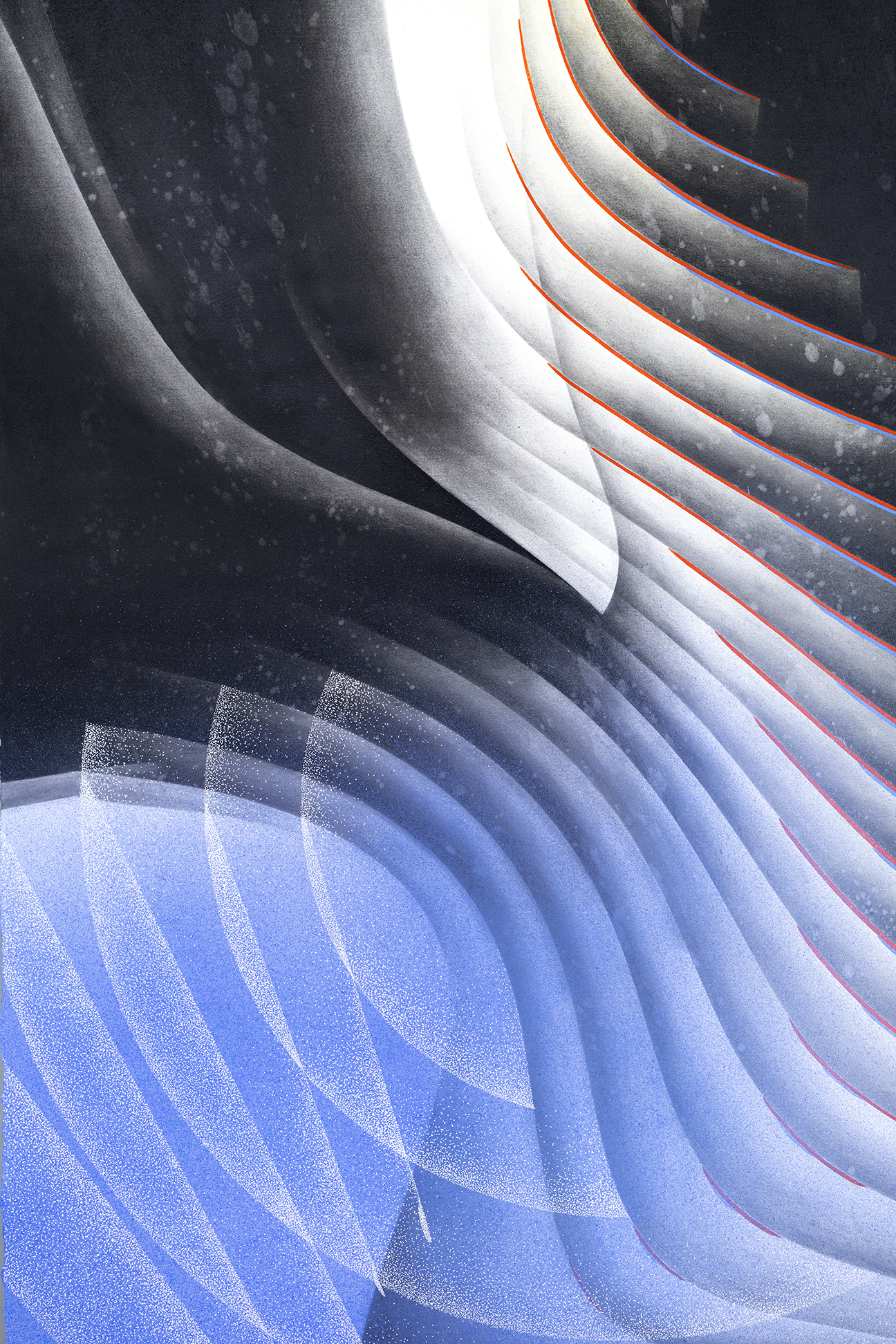 Perpetual Motion #16 - 55 x 37"  (Framed 60 x 42")