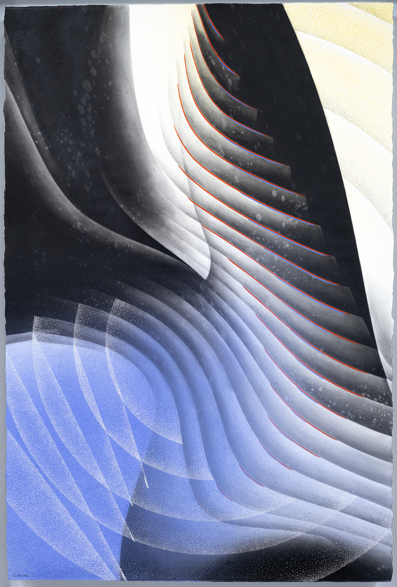 Perpetual Motion #16 - 55 x 37"  (Framed 60 x 42")