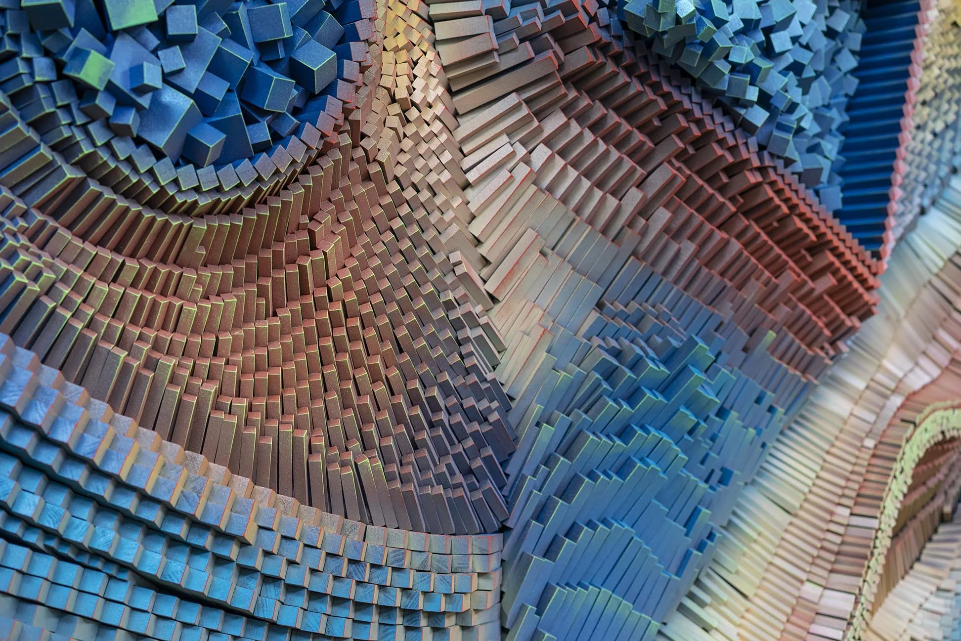 3 panels each 52” wide x 52” tall for total width of 156”