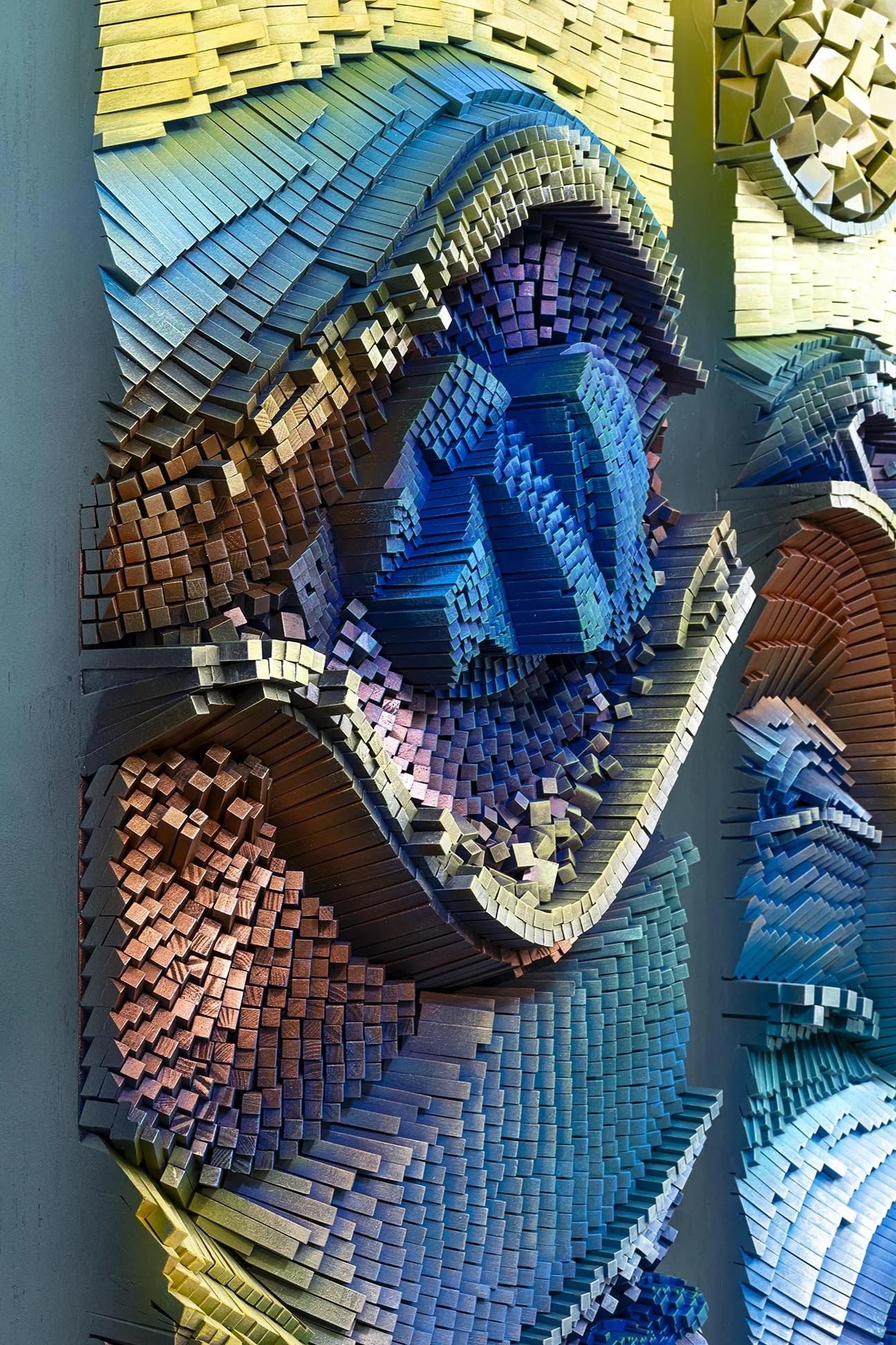 3 Panels - 72" tall x 28" wide  x 11" deep each