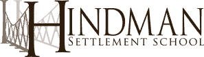 Logo of Indman Settlement School with stylized letter 'M' and the school's name in elegant font