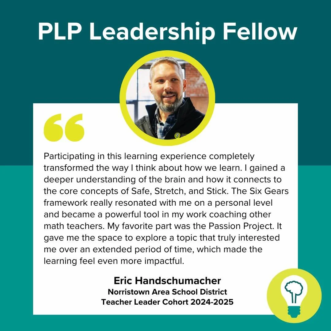 ✨Happy Fellows Friday! More rejuvenating sentiments from our amazing PLP Leadership Fellows about their experiences this year! #changemakers #brainpower #plpfellows

👏🏻Shout out to Eric Handschumacher from Norristown Area School District!

@norrist
