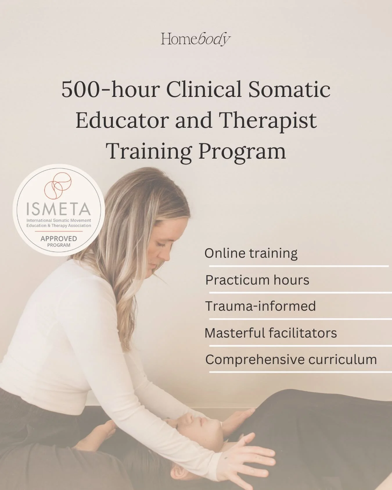 ✨ One month until our fourth Brain Body Being cohort begins✨

Our Clinical Somatic Educator &amp; Therapist Training is almost full! 🔥👏 8 more spaces 😍

IF you&rsquo;re someone who is called to:

✅ learn therapeutic tools for yourself, your client