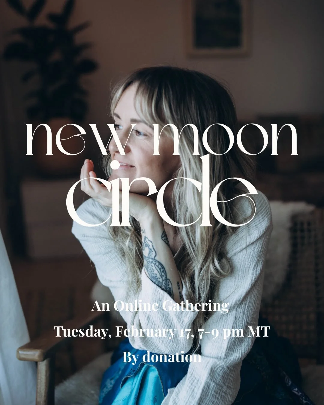 Spells for a new moon + a new lunar year 🌑✨

&bull; Join me for a ceremony where we will be creating in the unseen realms &bull; Feb 17, 7-9 MT 🕊️

It's so easy to get lost in what's evident to our senses now; however, we create first through a rel