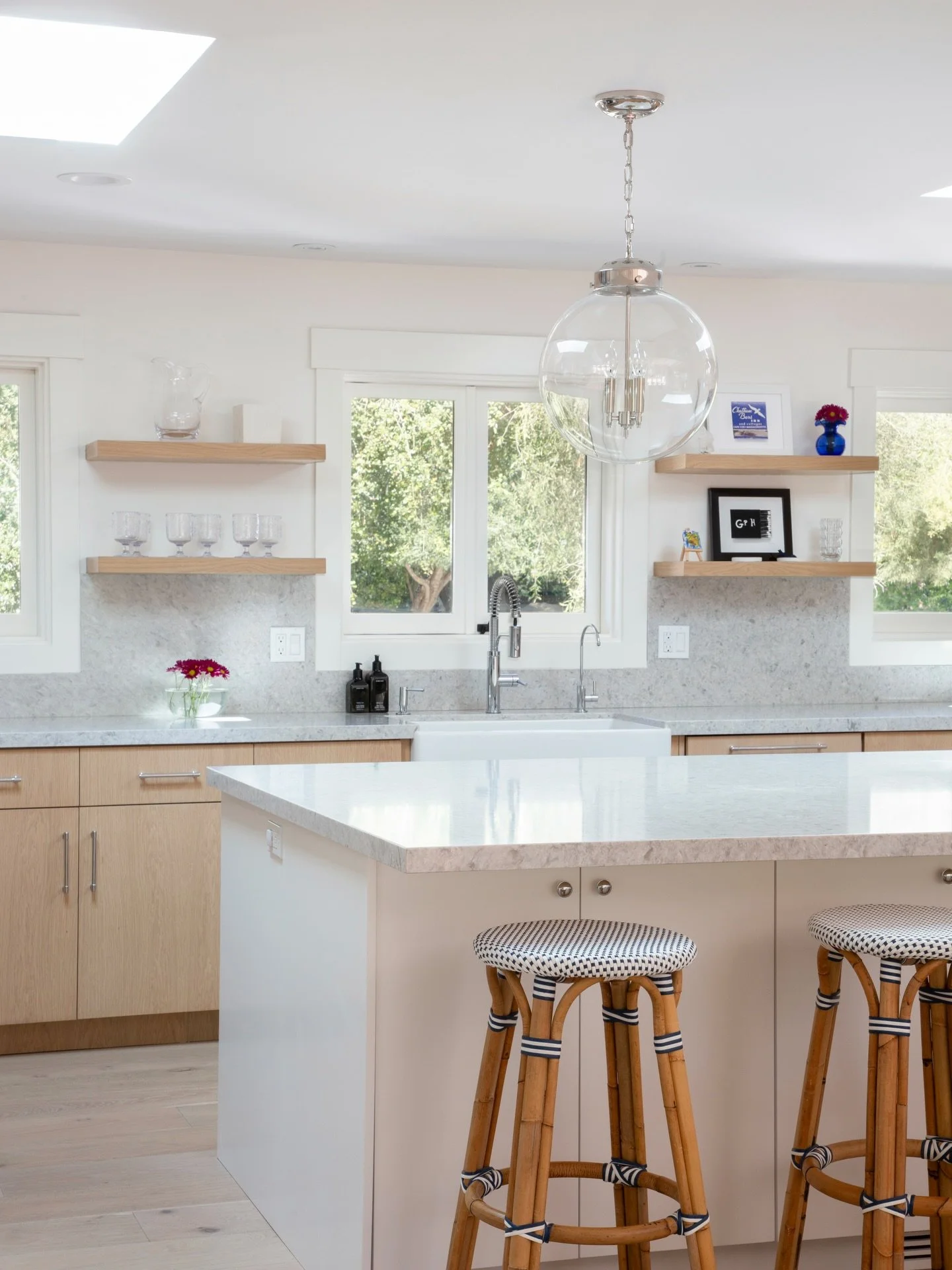 New Price &bull; 2815 E Valley Road &bull; Offered at $5,995,000

Set on a level, nearly 1-acre parcel, this remarkable property is a lush, modern compound. Nestled among live oaks, boulders, and verdant lawns, a 4,814&plusmn; square feet, 5 bedroom 