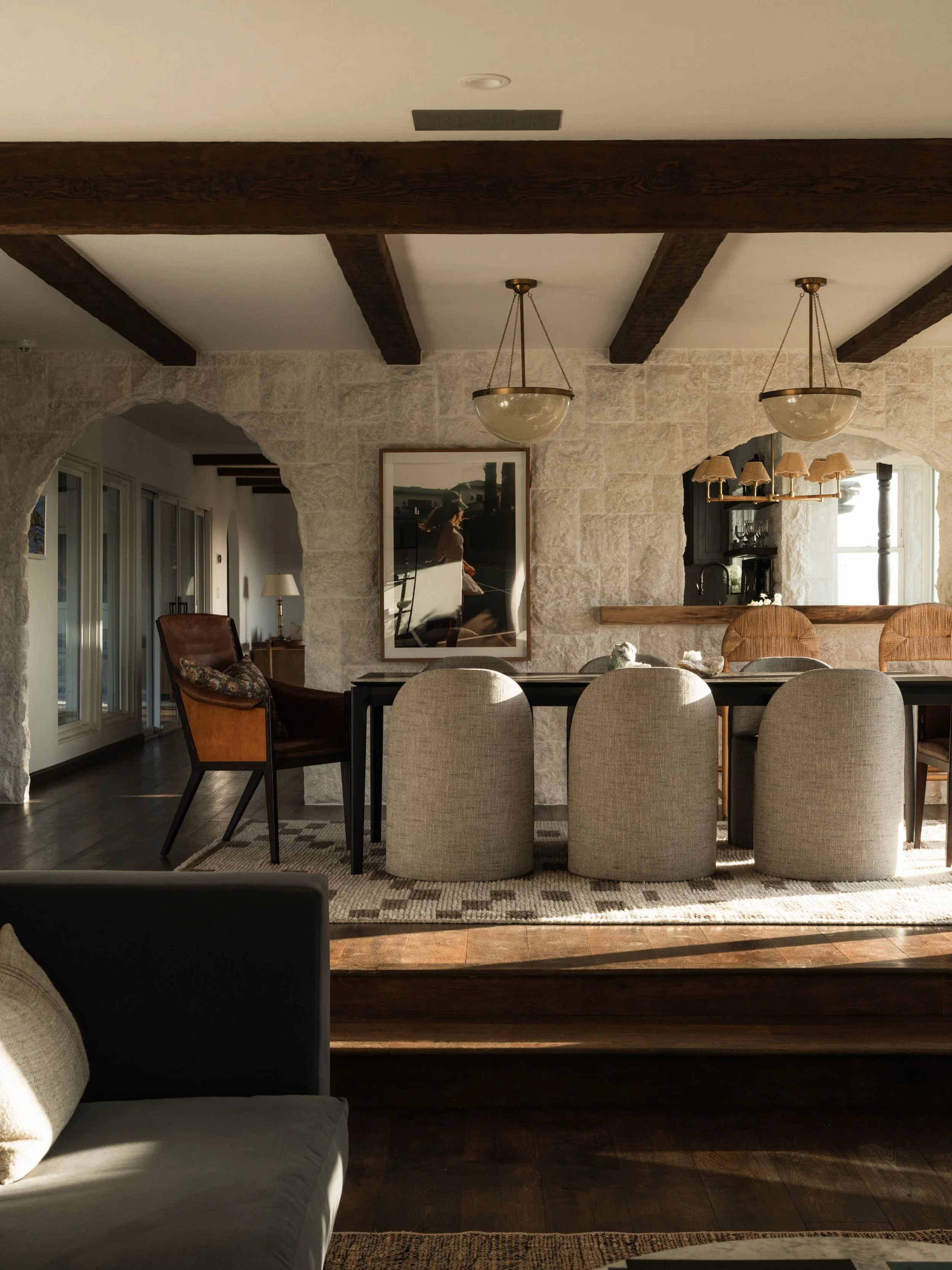 Set along a quiet lane in the foothills of Carpinteria, Casa de los Arcos captures the essence of the coastal California lifestyle. With mountain views, glimpses of the Pacific, and downtown Carpinteria just minutes away, this is a home that balances