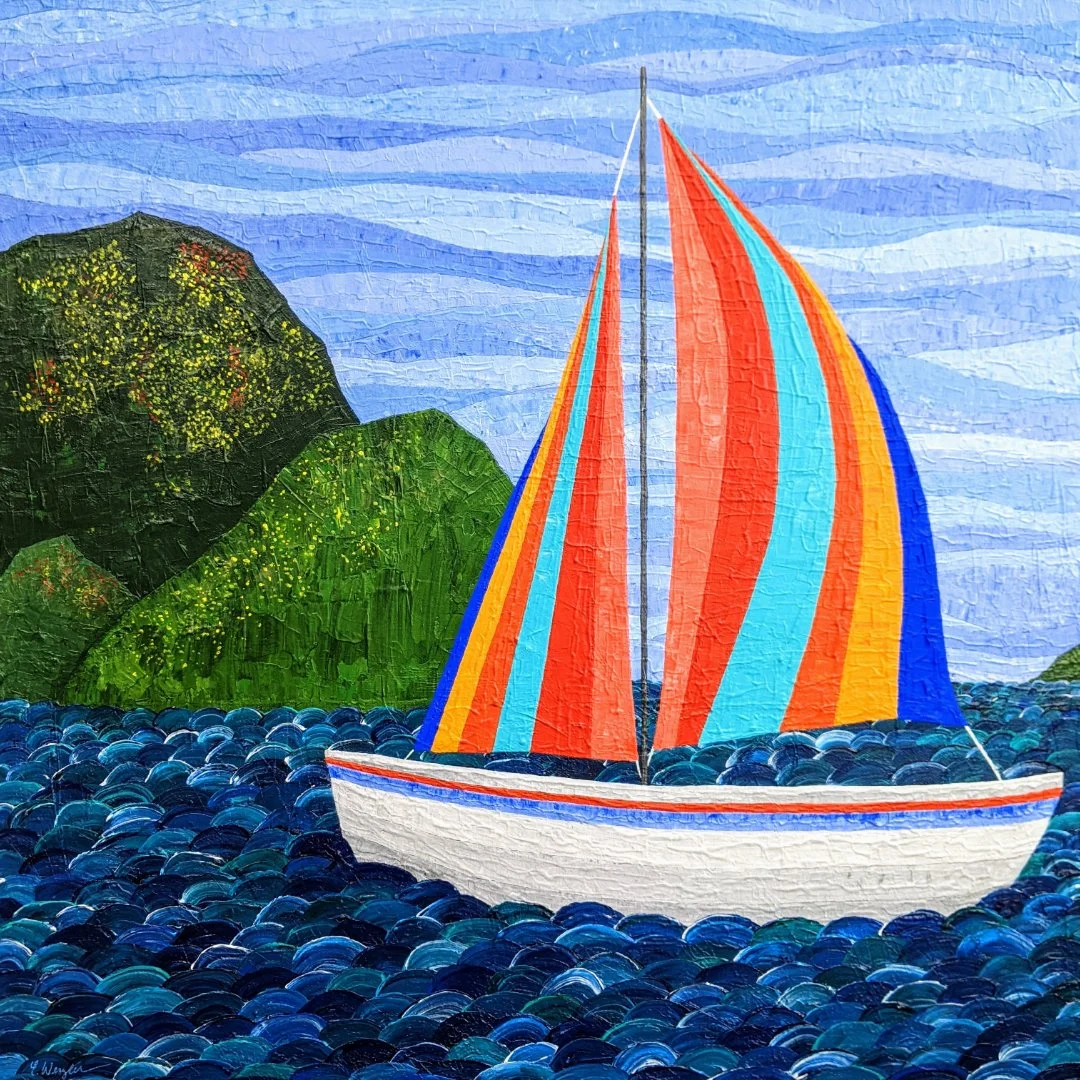 First Sail of the Season 24x24 (Sold)