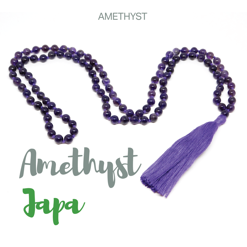 Amethyst Mala Beads~JMALAAME – EarthSpeak