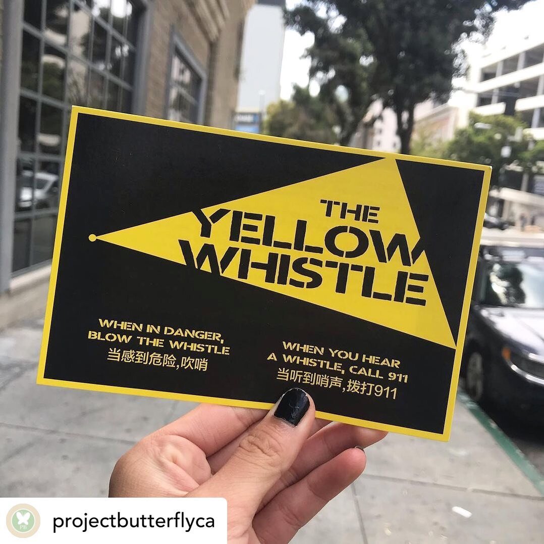 Shout out to @projectbutterflyca for all of the awesome work they&rsquo;re doing and helping us distribute whistles 👏 
*
*
*
*
*
*
*
#stopasianhate #theyellowwhistle #stopaapihate #cali #california #grassroots #grassrootscampaign #nonprofit #webelon