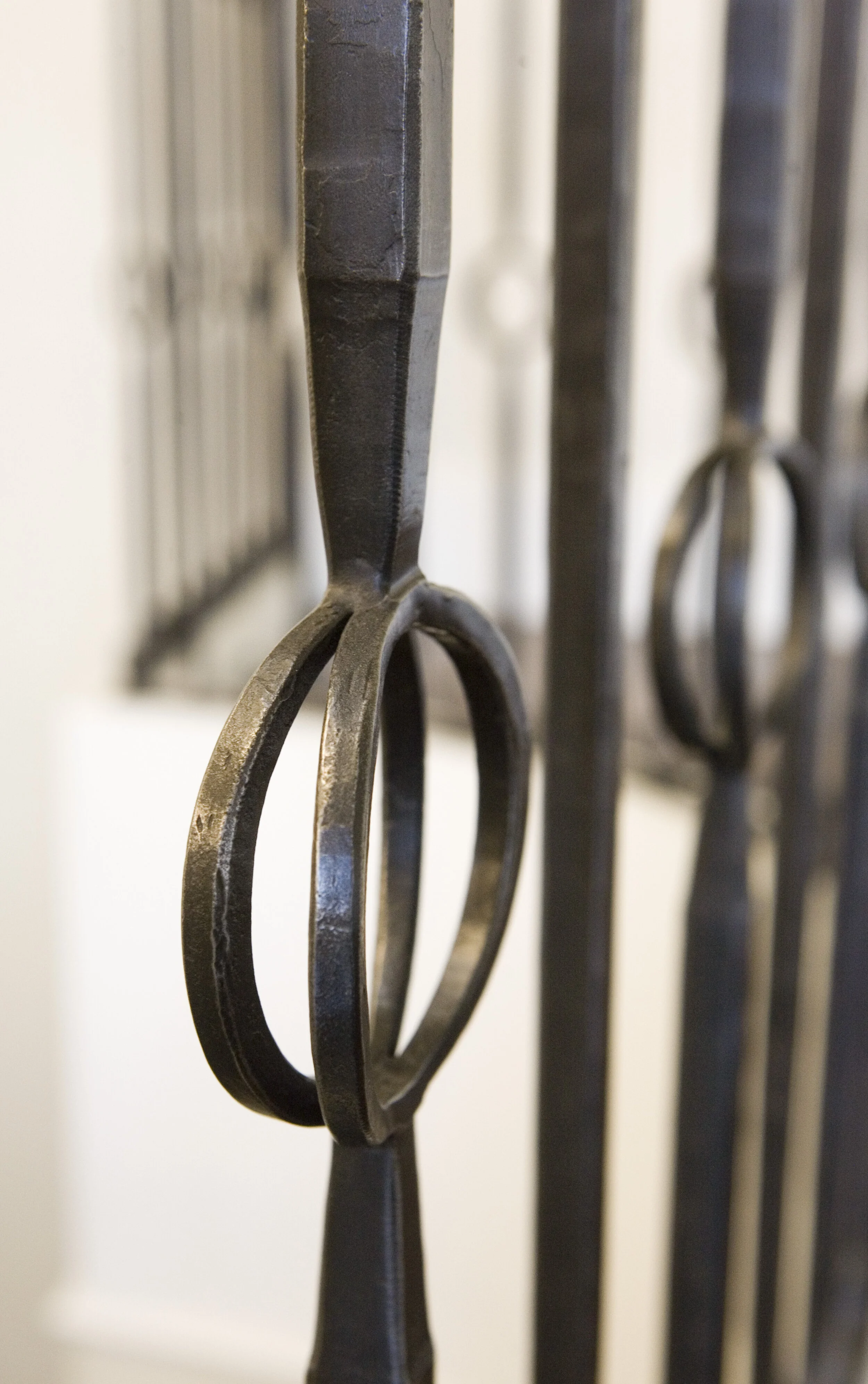 detail image of ornamental design in a picket made by blacksmiths at smithworks iron and design
