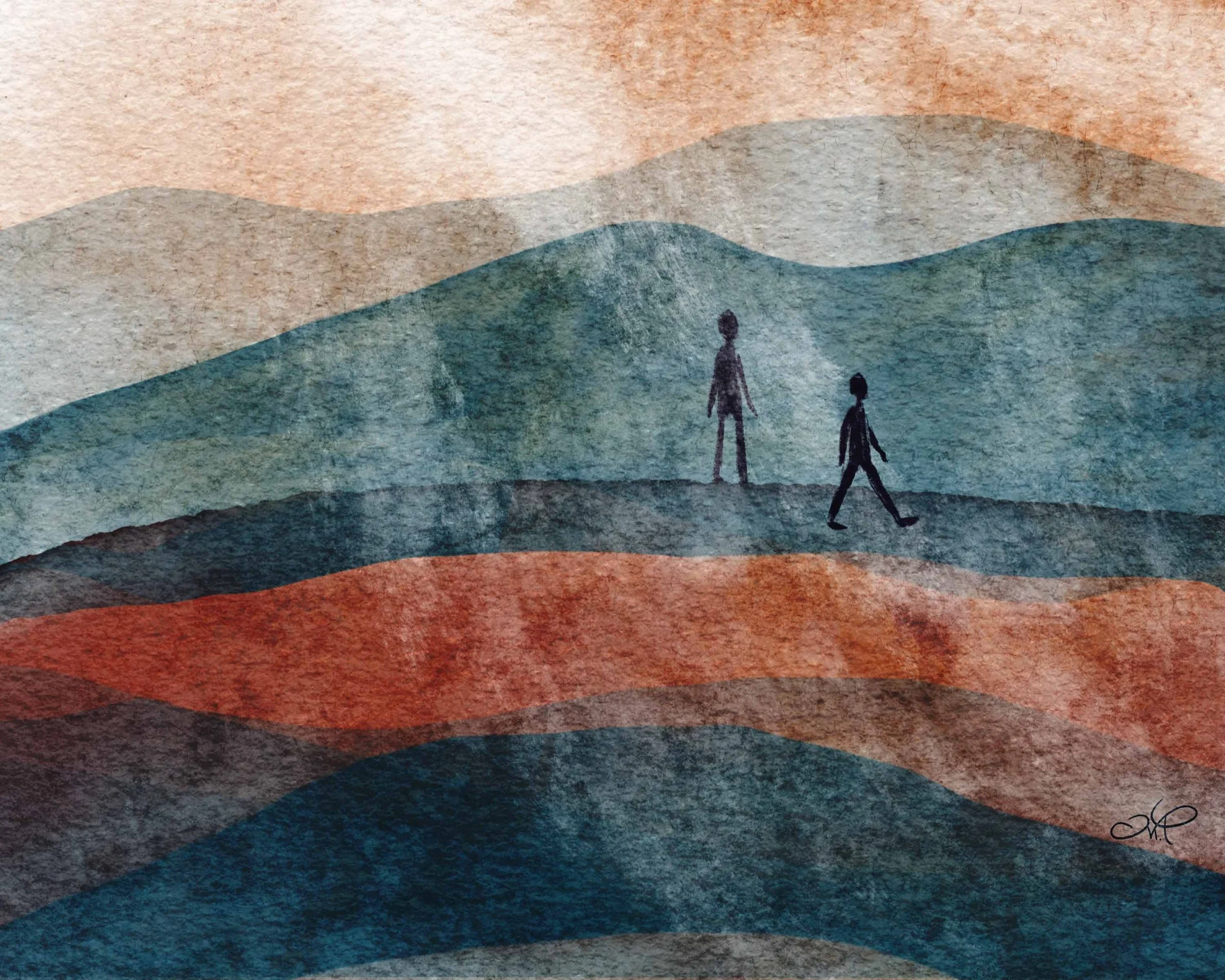 Fragment d’un ailleurs, dessin numérique, 2025