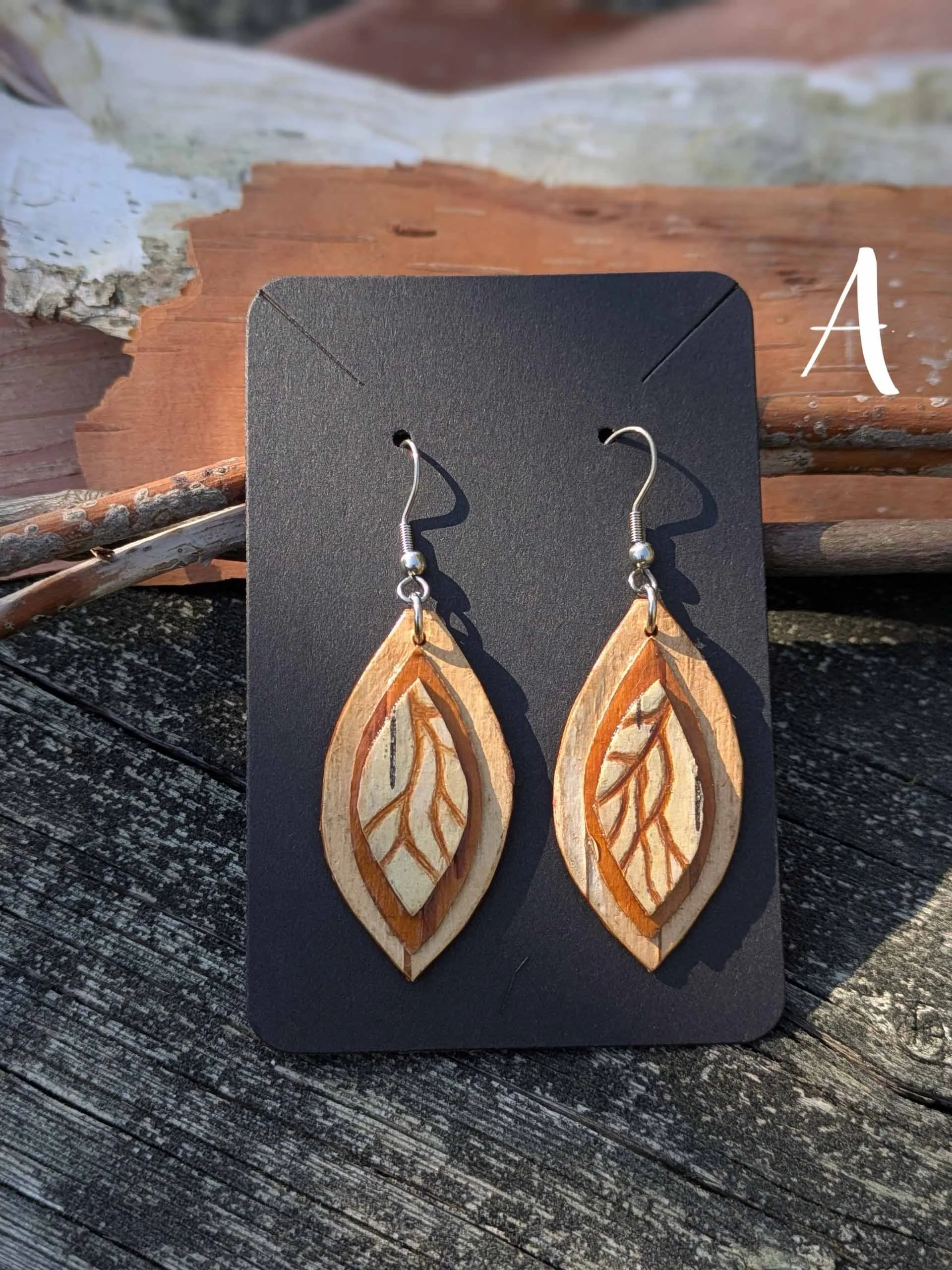 Boucles d’oreilles collection forêt - A