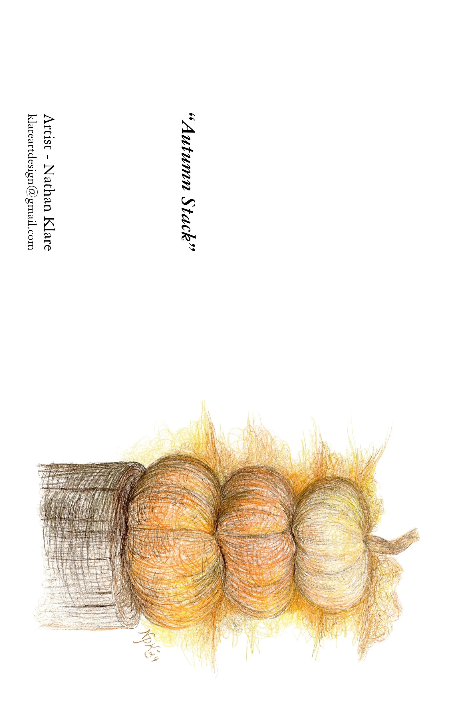 1 Dozen Blank Autumn Note Cards