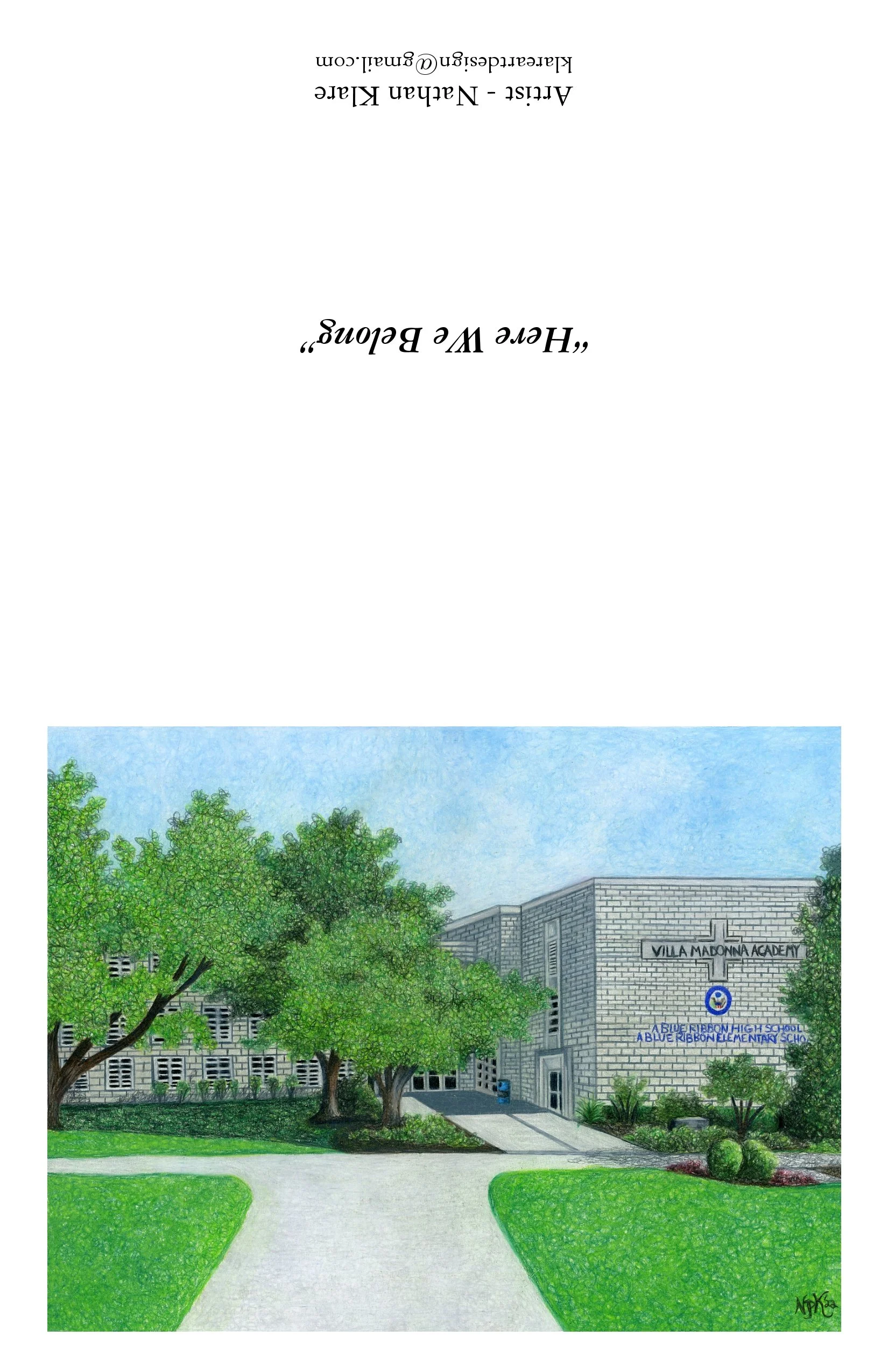 1 Dozen Blank School Pride Note Cards