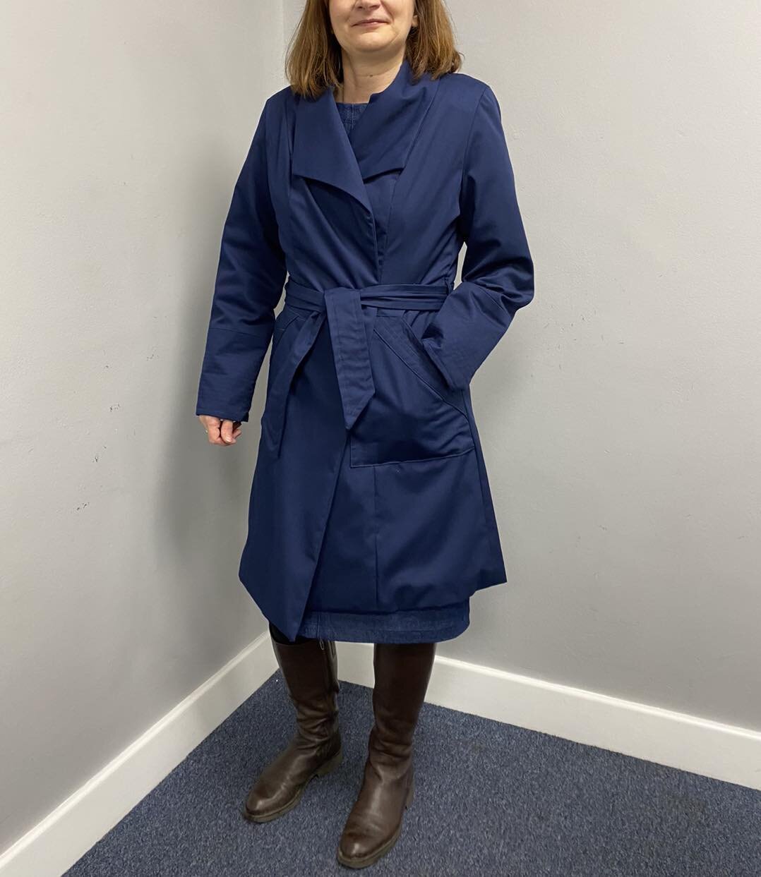 🧵 Jane has finished her trench coat! 🧵 The project brief a few terms ago was &lsquo;outer wear&rsquo; and this is the gorgeous result. It has such a beautiful lining and some really nice decorative stitching on the pockets and cuffs. The fit is won