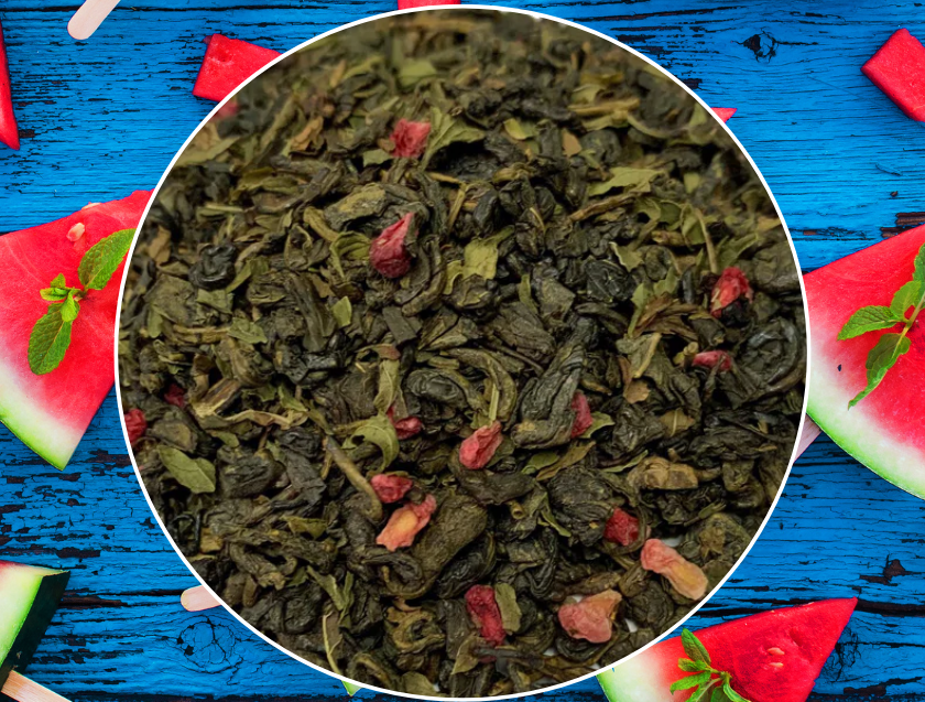 1 oz Watermelon Mint Green Loose Leaf Tea