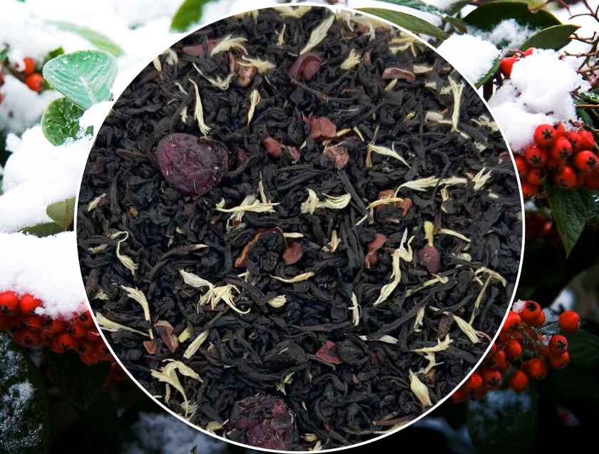 1 oz Snowberry Frost Black Loose Leaf Tea