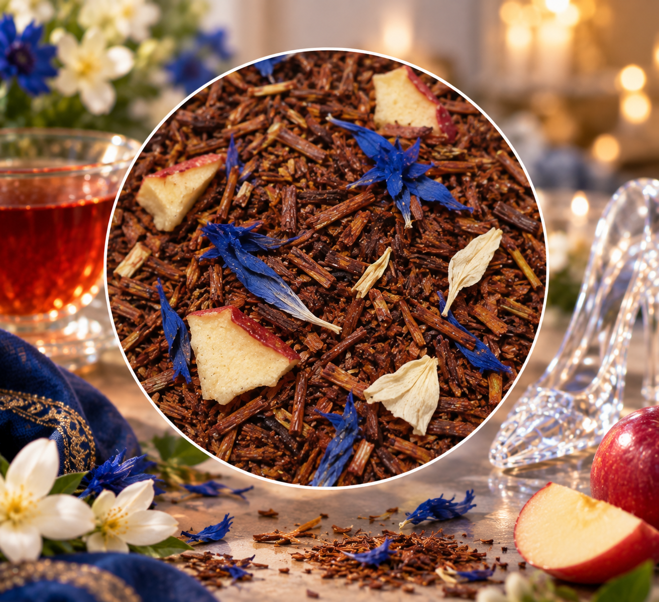 1 oz Glass Slipper Red Rooibos Loose Leaf Tea Caffeine Free