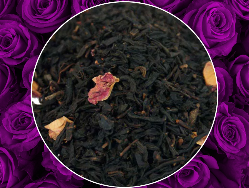 1 oz Violet Rose Black Loose Leaf Tea
