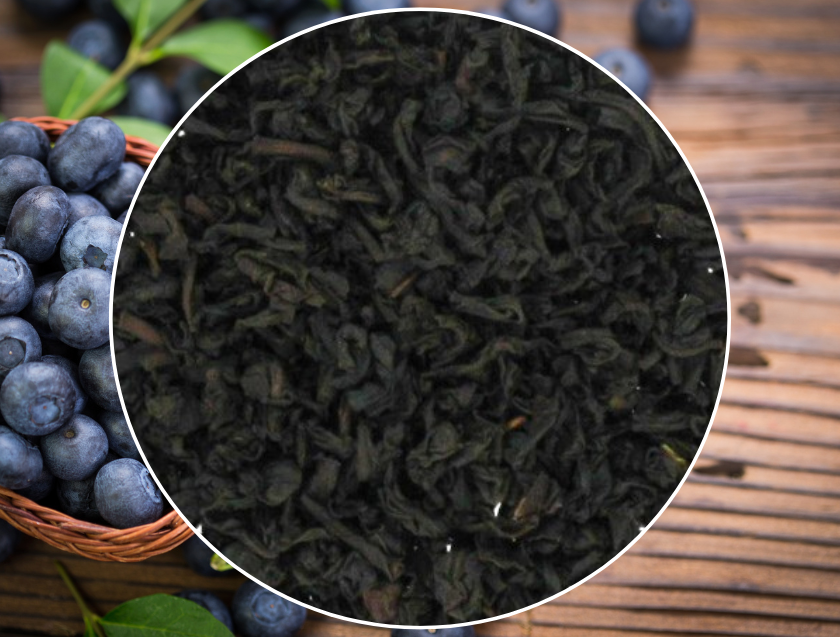 1 oz Blueberry Black Loose Leaf Tea