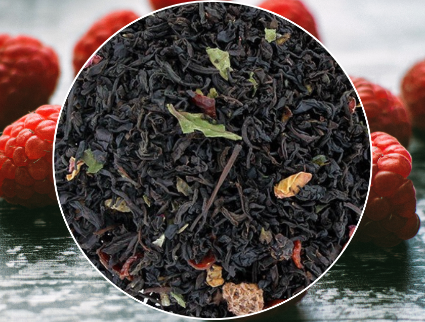 1 oz Raspberry Black Loose Leaf Tea