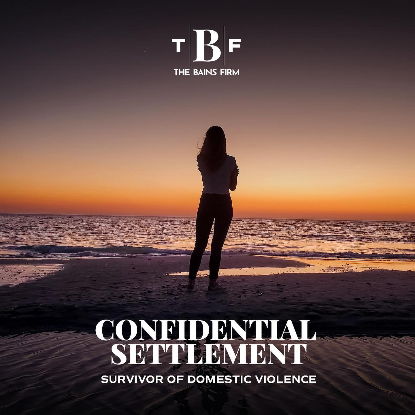 The Bains Firm stands against abuse and is committed to supporting survivors. We are pleased to announce a confidential settlement for a survivor of domestic violence. If you or someone you know is affected by domestic violence, immediate help is ava