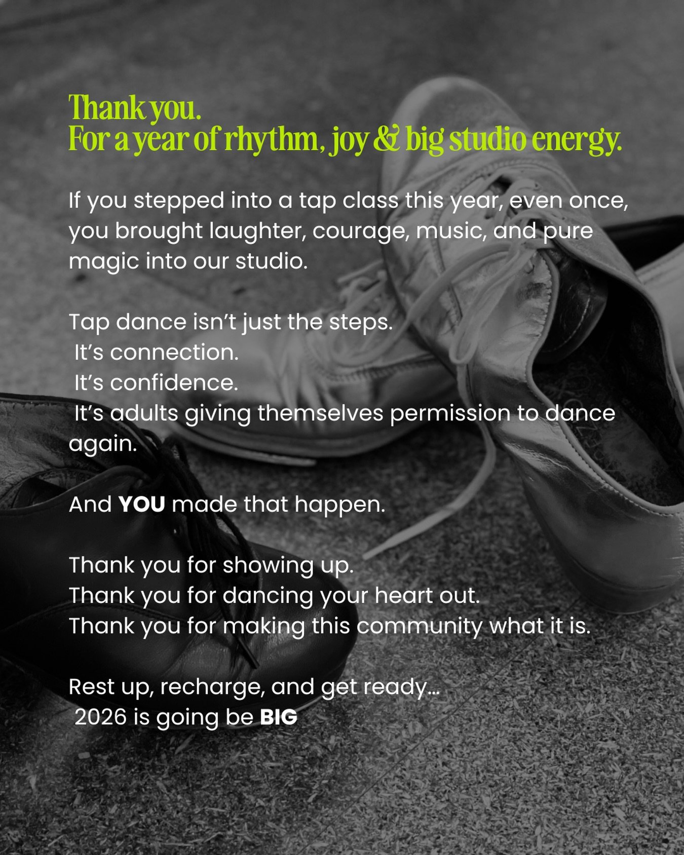 What a year. What a community. What a vibe.

Grateful for every dancer who brought their magic into the studio this year. 🫶🫶🫶