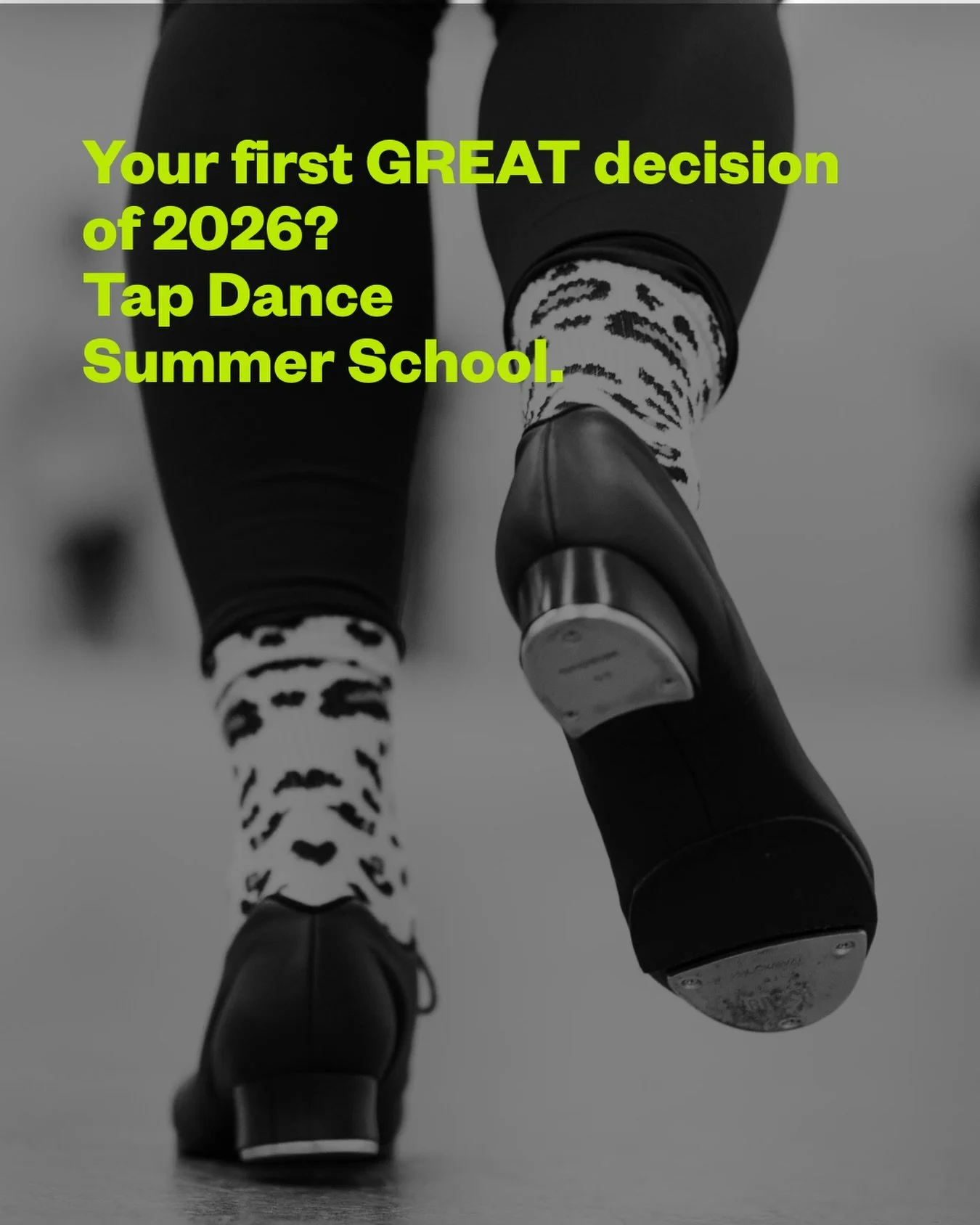 Thinking about starting 2026 with something fun? 

Tap Dance Summer School has your name all over it!! 

January 5 &amp; 7
6.30 pm. Beginners
7.30 pm  All other levels

Link in bio to grab your spot on the dance floor.