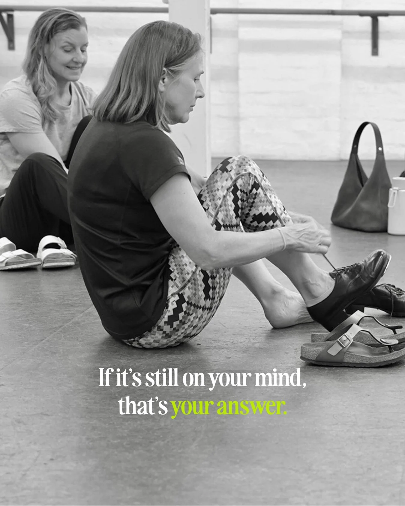 You don&rsquo;t need to feel ready.
Just willing.

Start with one class.  Link in bio.