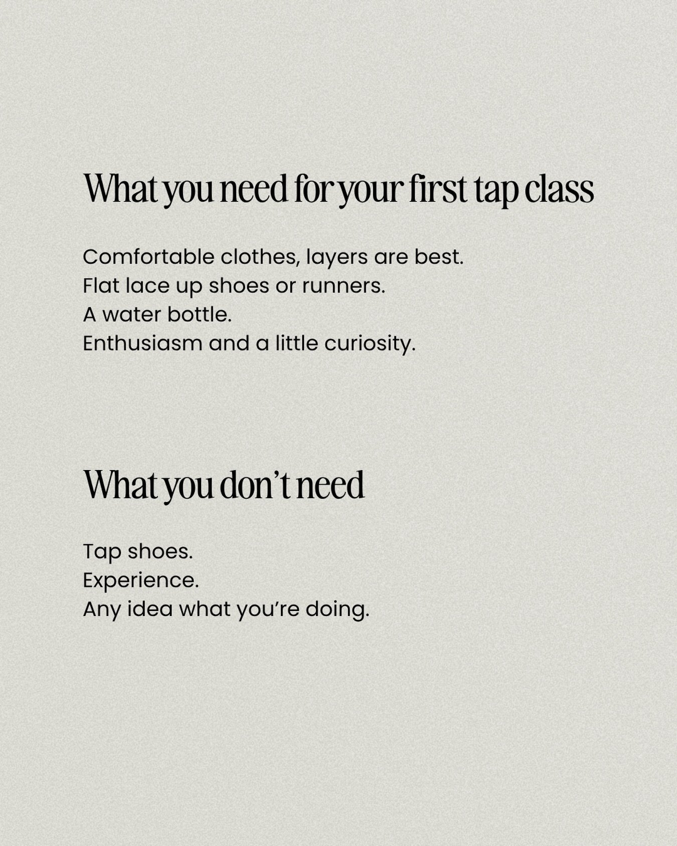 You really don&rsquo;t need much to start.
You just need to start.