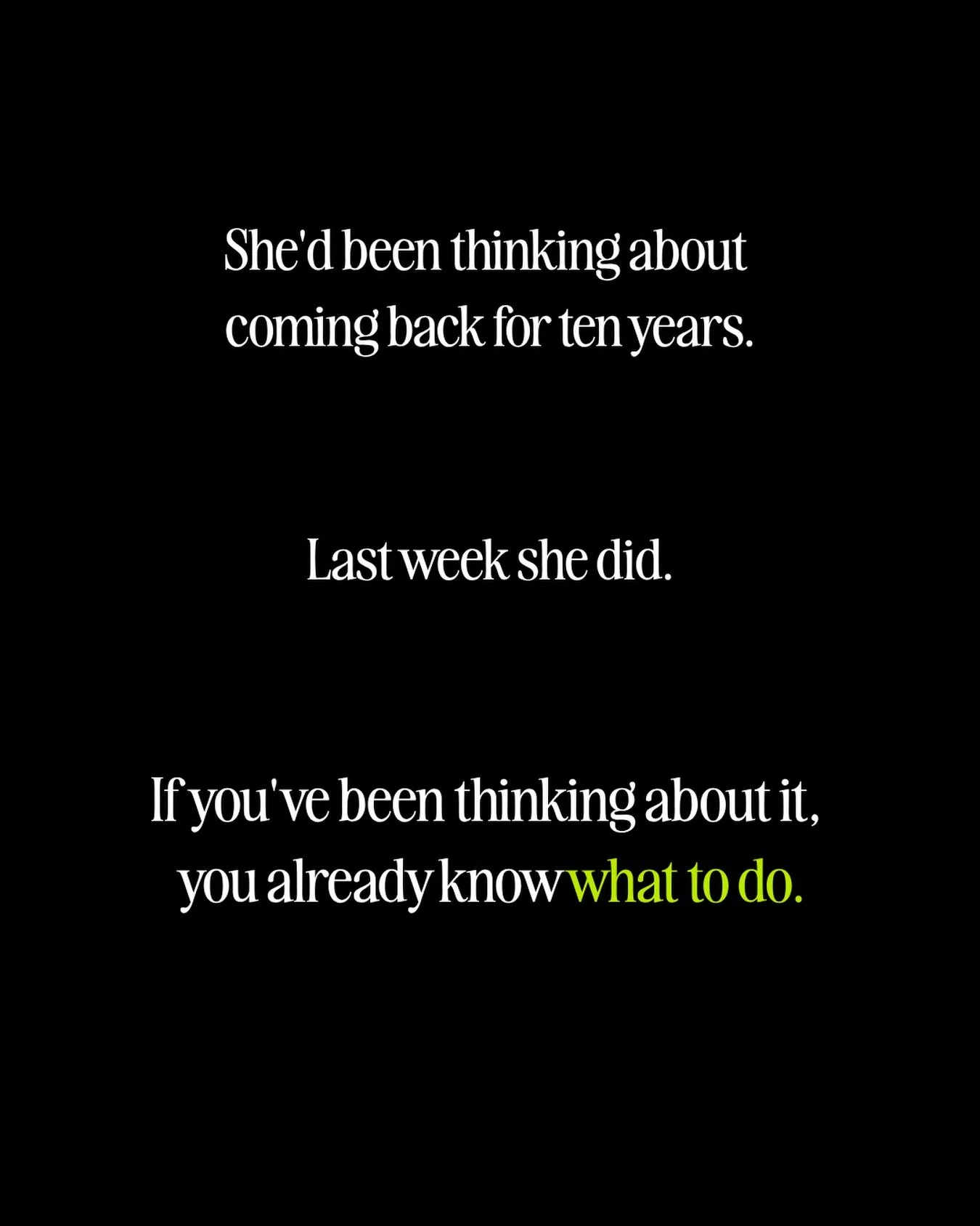 It hasn&rsquo;t been too long. It&rsquo;s not too late. Your body remembers more than you think.

Link in bio if you&rsquo;re ready to come back.
