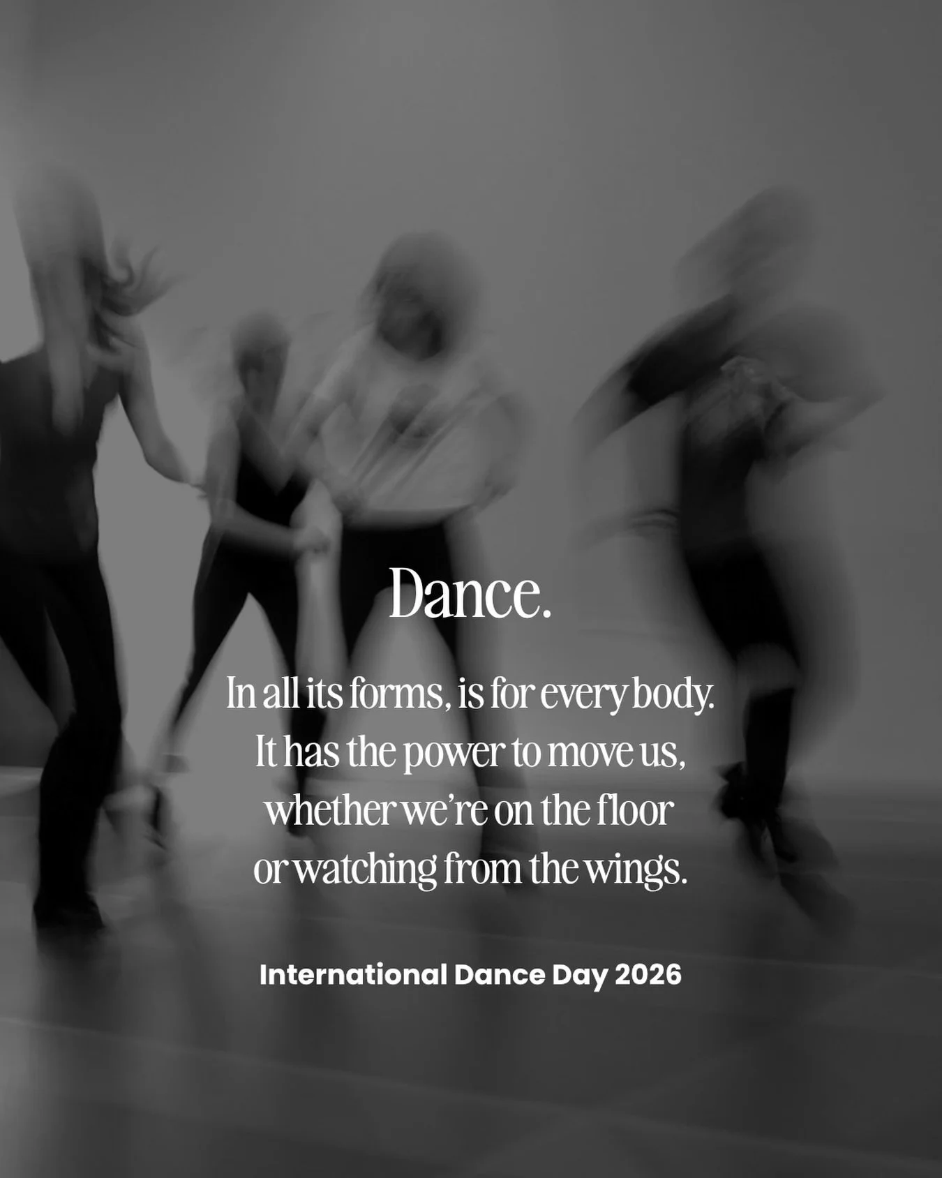 International Dance Day. A moment to recognise dance in all its forms, across every culture, every style, and for every body who has ever moved to the music.