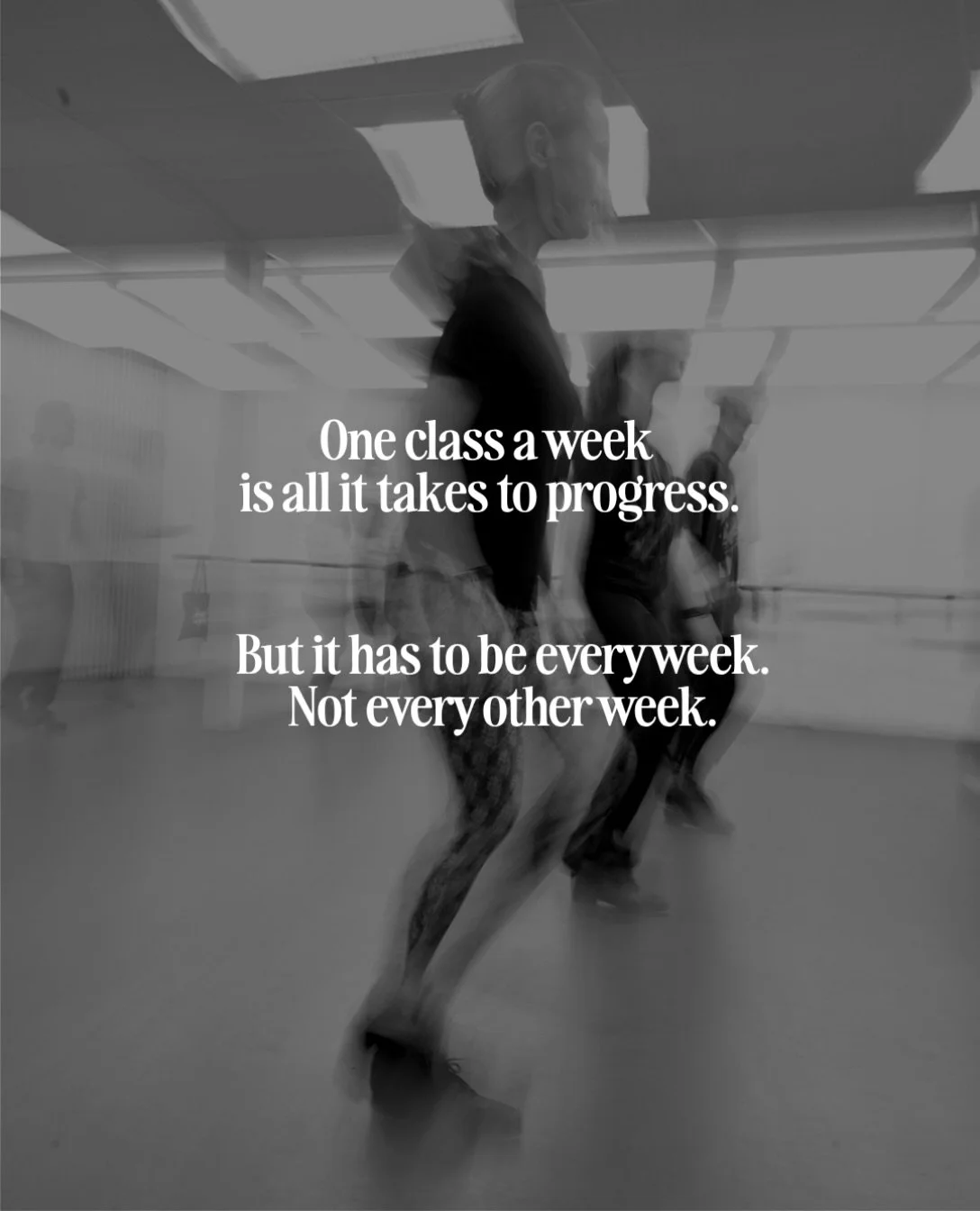 Progress in tap dance isn&rsquo;t about talent. It&rsquo;s about showing up, week after week, and letting the steps build on each other.

There&rsquo;s no shortcut. It just takes consistency. 

What keeps you consistent?