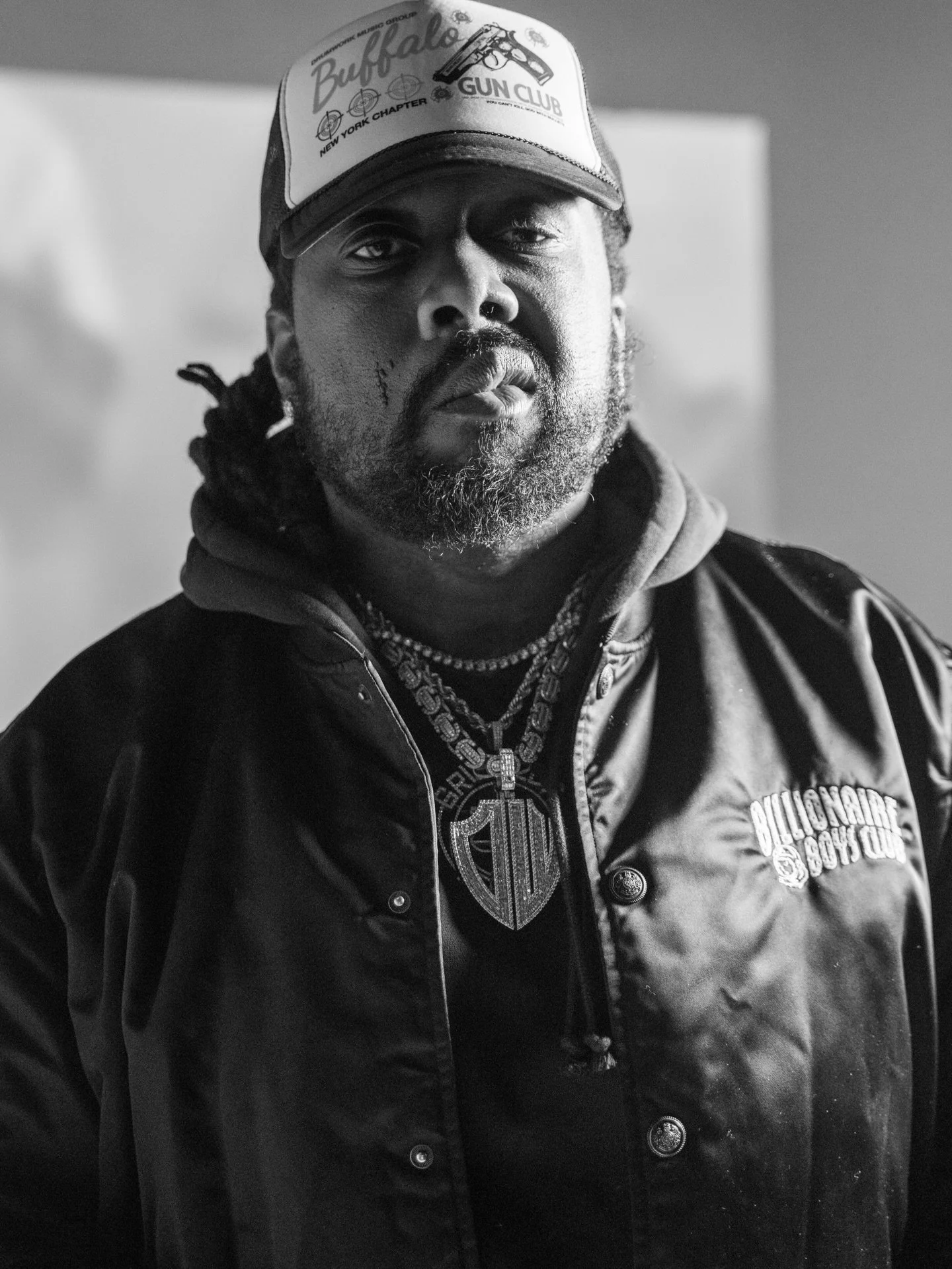 @mo.dem_ x @whoisconway &mdash; 🎬🔫
YOU CAN&rsquo;T KILL GOD WITH BULLETS 

EXCLUSIVE COLLECTION

Online Now 

12&bull;12&bull;25
Album releases on all DSP&rsquo;s &mdash; @applemusic @spotify 

📸 : @matt.tarro 

#Modem #ConwayTheMachine #drumworkm