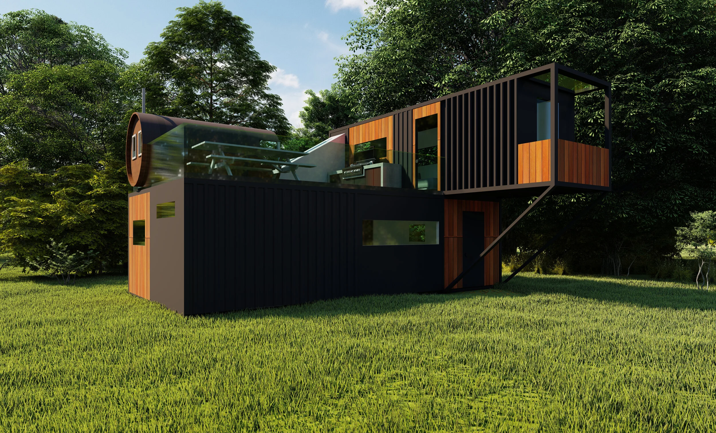Abstract Shipping Container Homes Shipping Container Home — Derrick Isaacson Architecture