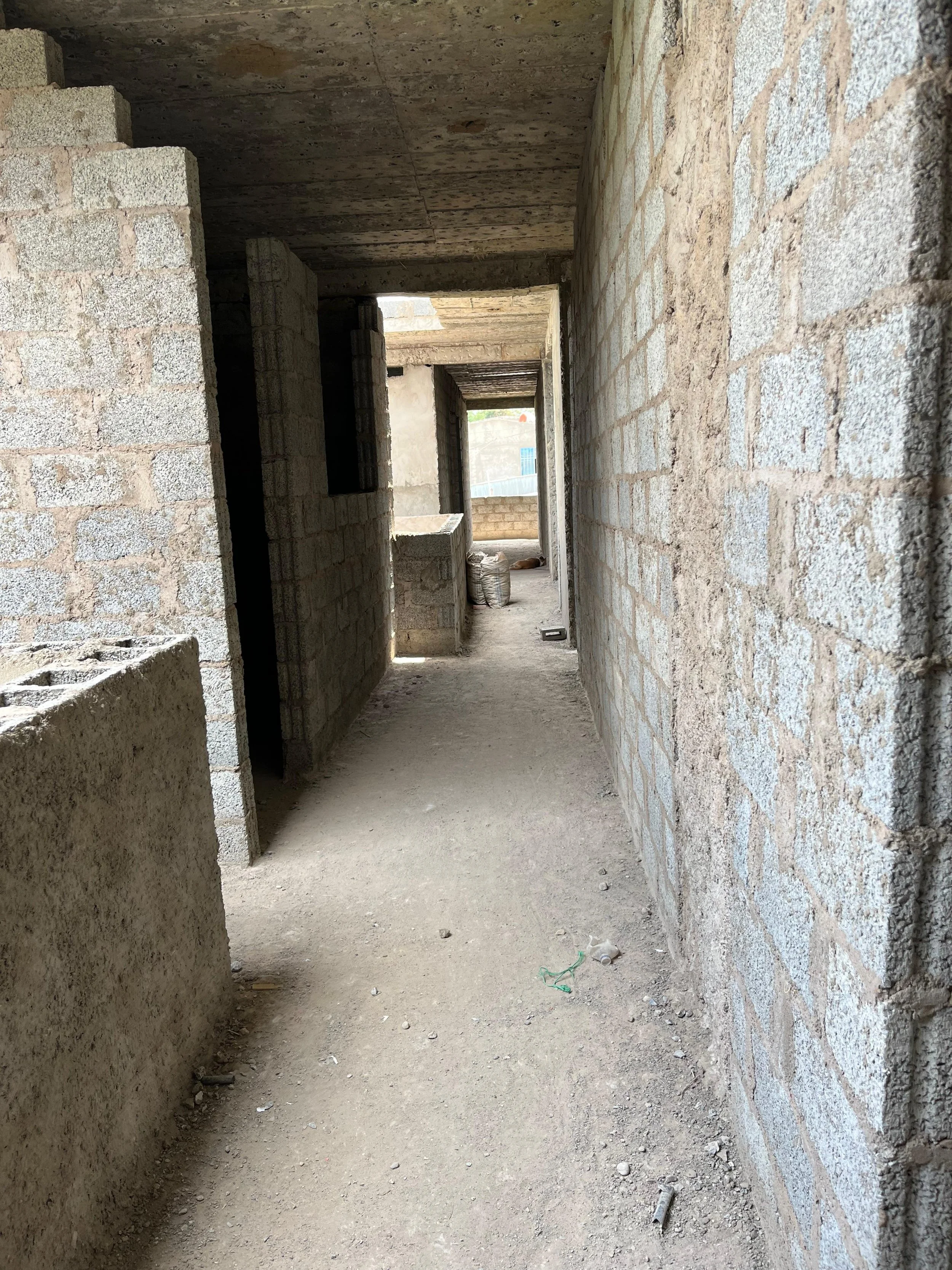 Phase 2: First floor for Grades 1–3 under construction