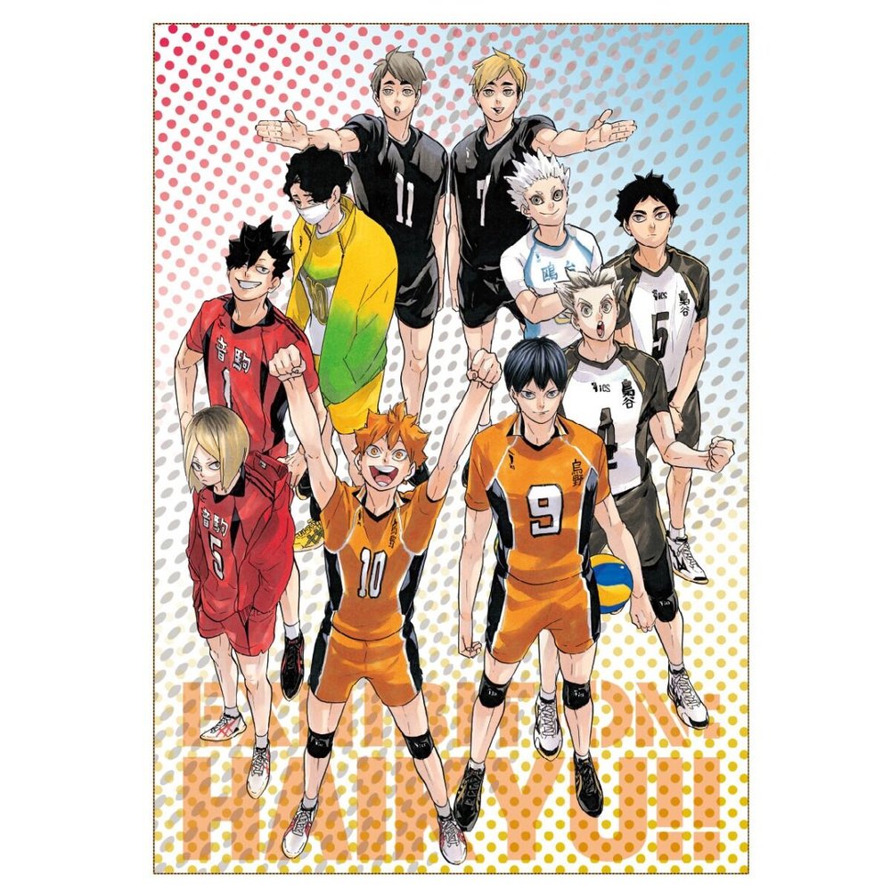 Metal panoramic of the Haikyu!! team/ about 4x12”/ - Depop