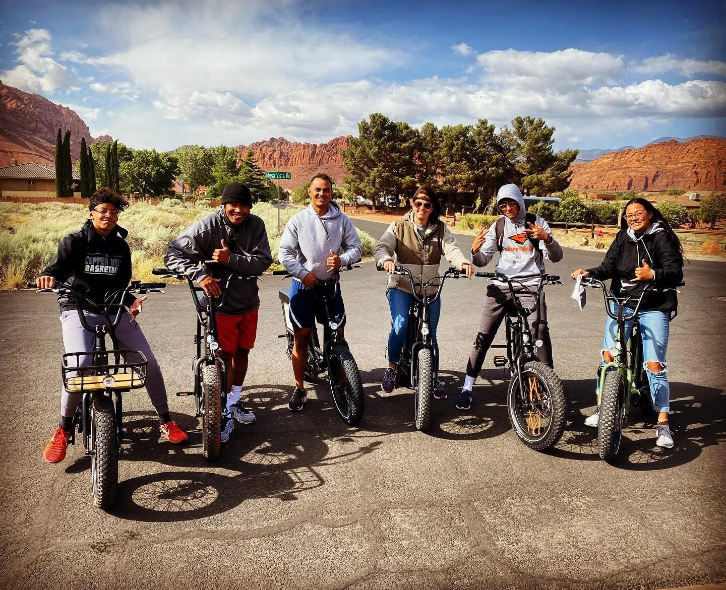 A family that plays together, stays together.

#ridesnowcanyon 
#snowcanyonebikerentals 
#snowcanyonstatepark 
#radpowerbikes
