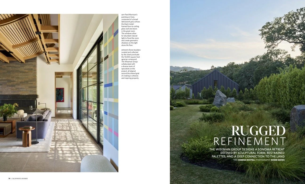 California Homes Magazine | TWG, Mauricio
Munoz and James Hunter | Gleason & Tankard | Roger Davies Photography | Kendra Boutell Writer